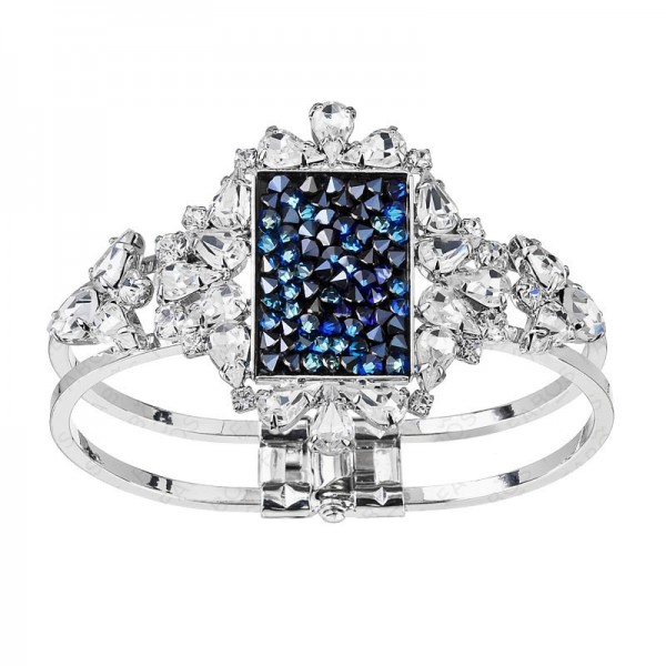 Bracelet Cristal rocks rectangle Bleu Bermudes SWAROVSKI