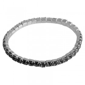 Bracelet extensible avec chatons SWAROVSKI Silver Night