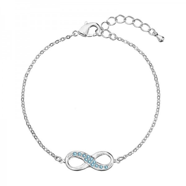 Bracelet Infini Aigue Marine SWAROVSKI