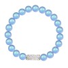 Bracelet extensible avec perles SWAROVSKI Light Blue