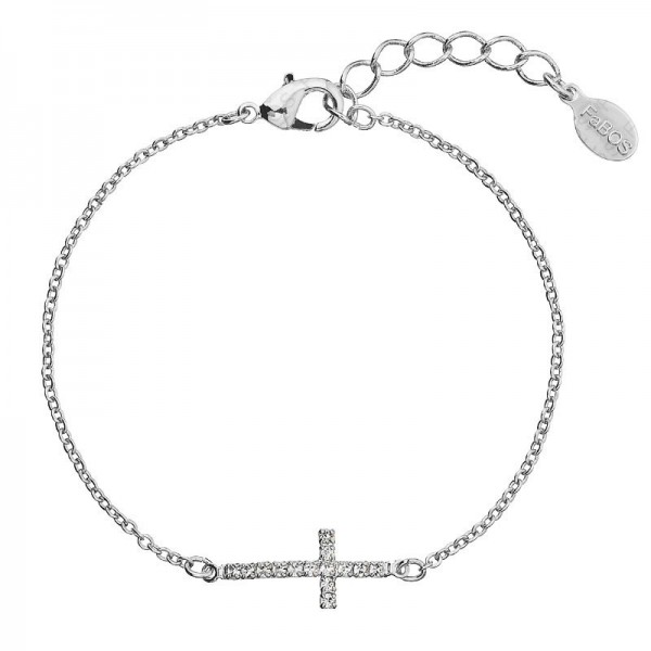 Bracelet croix horizontale cristal SWAROVSKI