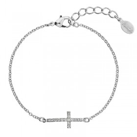 Bracelet croix horizontale cristal SWAROVSKI