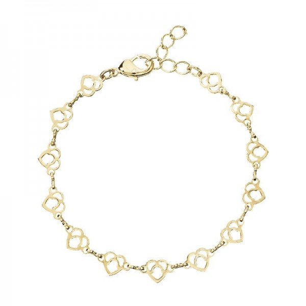 Bracelet Coeurs ornes dores