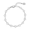 Bracelet coeur decore