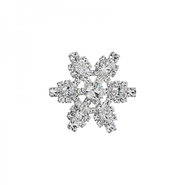 Broche flocon de neige en cristal