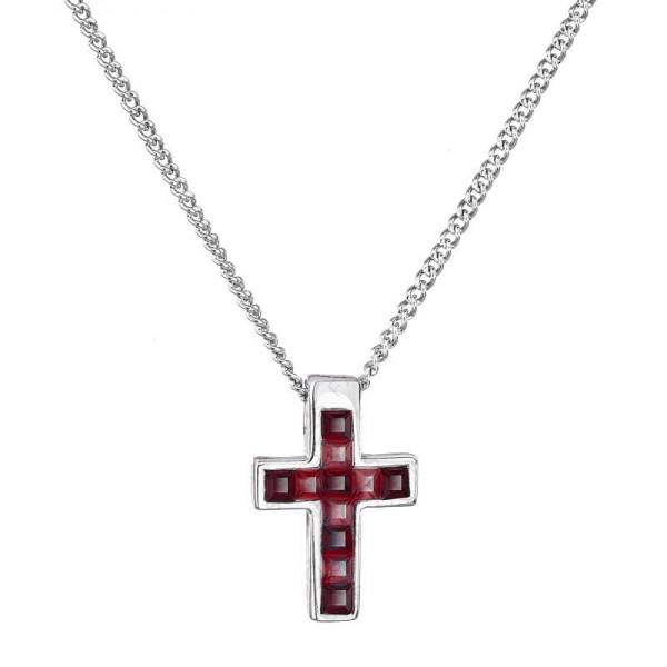 Collier Petite Croix Siam SWAROVSKI
